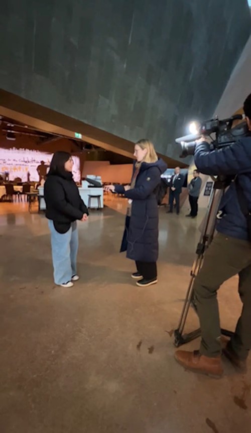 Lauren Jersey Salazar inside CMHR