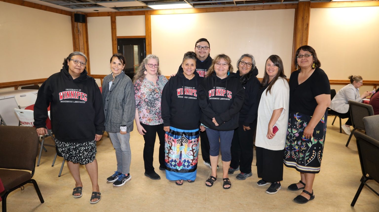 A group photo of faculty and students in the Indigenous Languages program