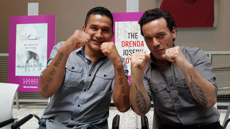 Wab Kinew and Joseph Boyden