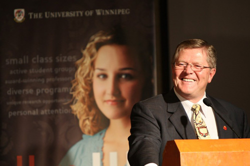 Man at podium