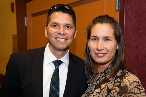 Two people at the event