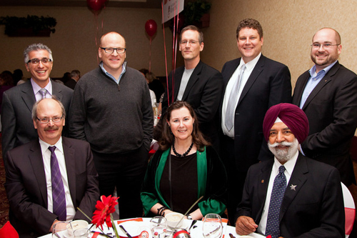 Attendees at table