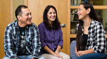 People sitting in the Aboriginal Student Services Centre