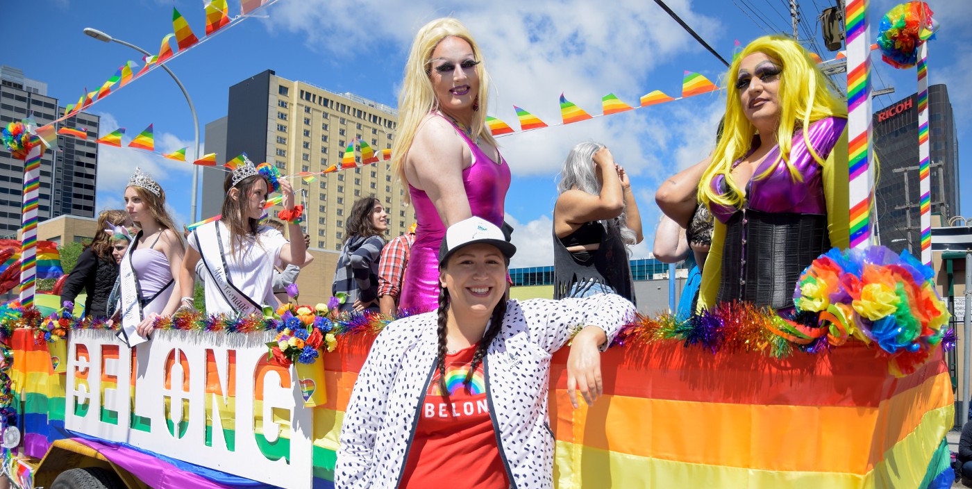 Prairie Skye and Jarita Greyeyes at Pride 