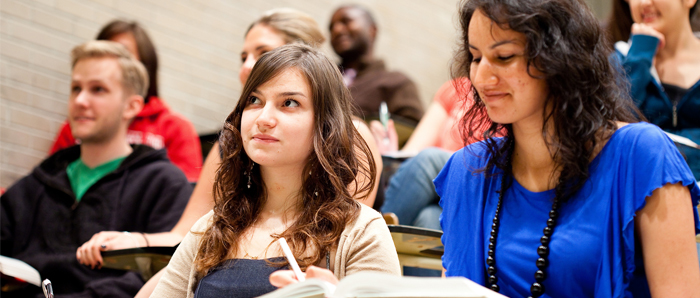 Students in a classroom