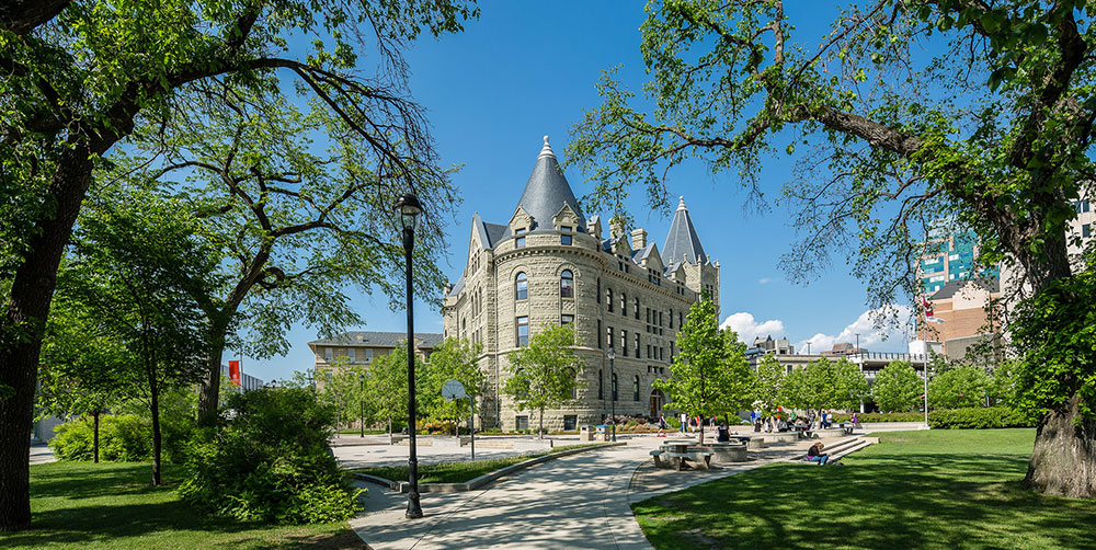 Wesley Hall in summer