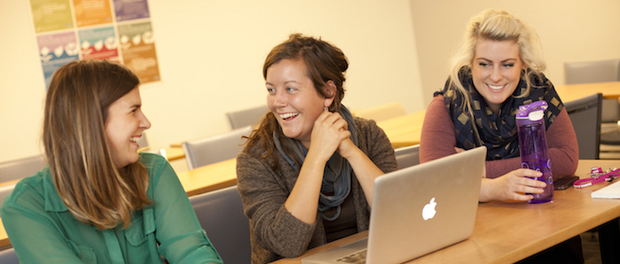 UWinnipeg students at desks