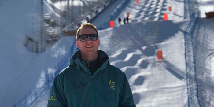 Tom Hammond on a ski hill