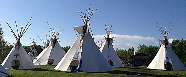 Tipis at  Blue Quills