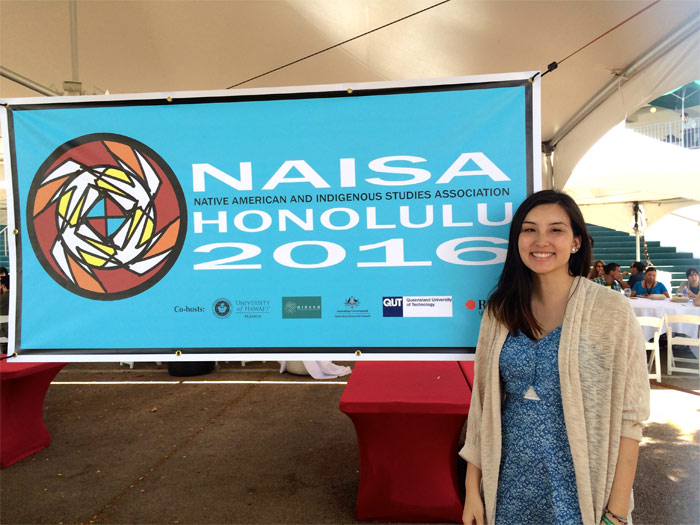 Jasmin at the Native American & Indigenous Studies Association (NAISA) conference