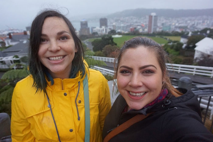 Sarah Wood and Paige Sillaby in Wellington, NZ