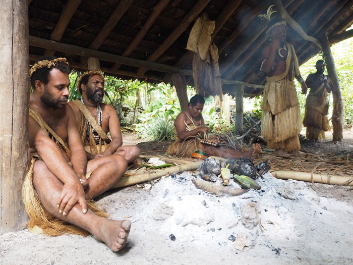 Nivan (Vanuatu people) at the Ekasup Cultural Center 