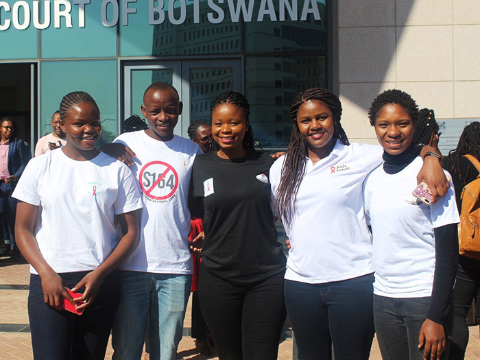 BONELA staff in front of Botswana Supreme Court