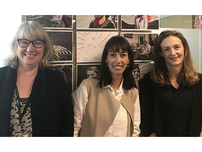 L-R: Sarah Greenaway, Erika Vas, & Fiona Hamilton 