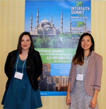 Sarah and Jasmin Interfaith Summit