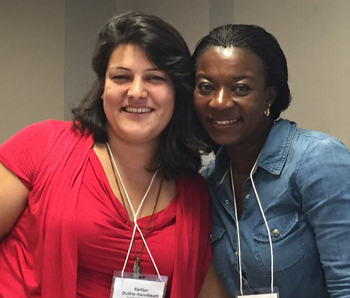 Kaitlyn Duthie Kannikkatt (L) and Esther Awotwe (R)