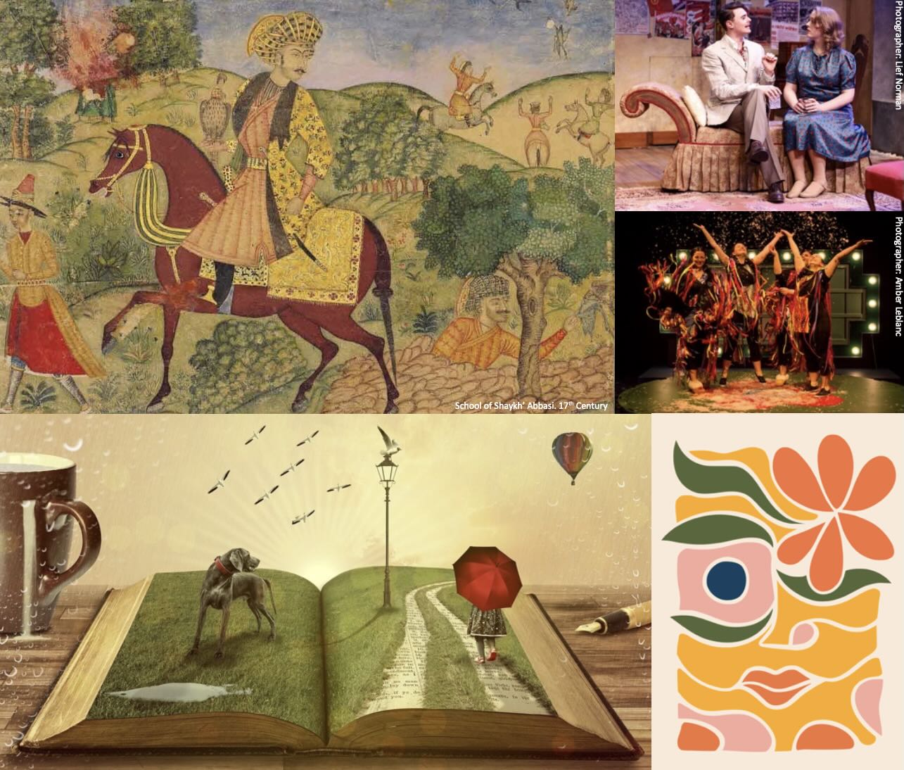 A collage of different images depicting the courses described. 