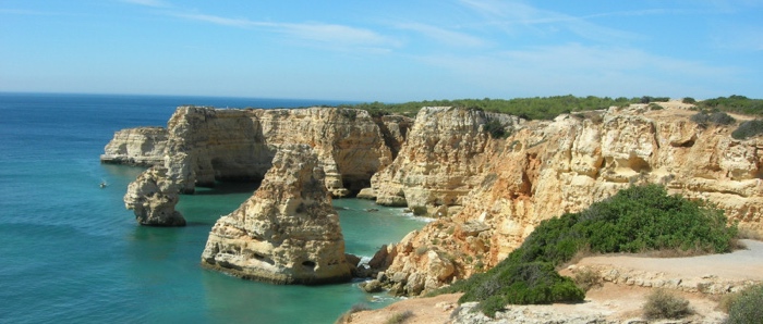 The cliffs of Algarve, Portugal