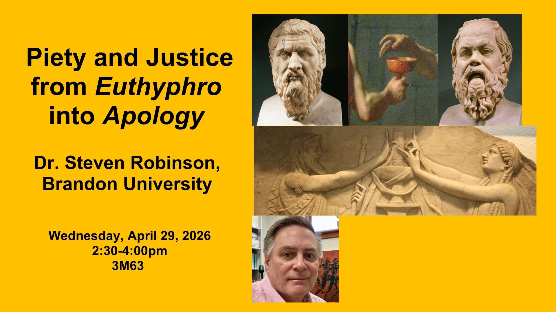 Piety and Justice event poster