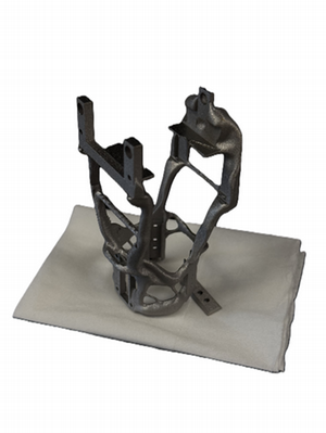 A titanium 3D printed frame for a scanning tunneling microscope head based on generative design principles