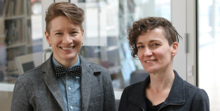 Photo of Angela Failler and Heather Milne.