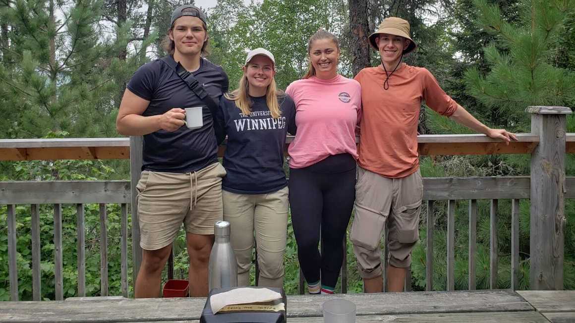 Bailey Pavcek, Catherine Goltz, Madelynn Perry, and Karl Friesen-Hughes