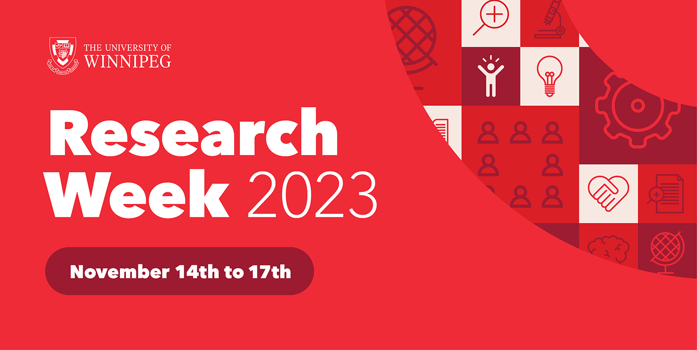 Graphic Text: Research Week 2023, November 14th-17th