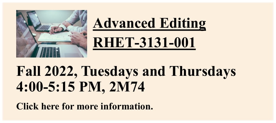 RHET-3131 Advanced Editing, click to see more
