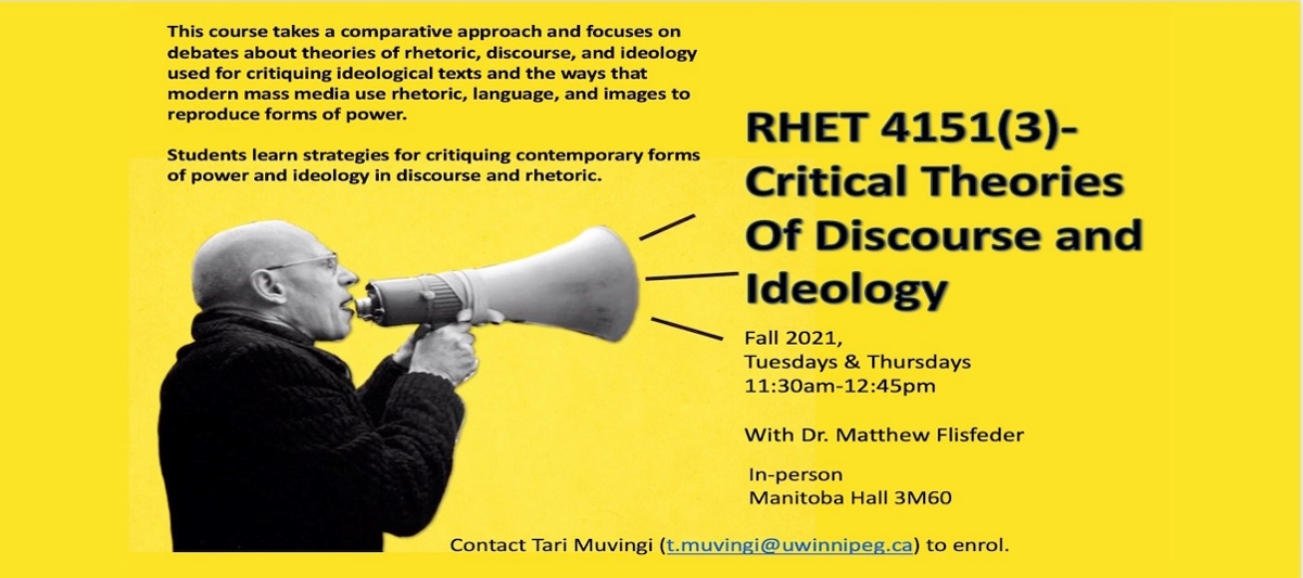 RHET-4151 Critic Theories of Discourse and Ideology