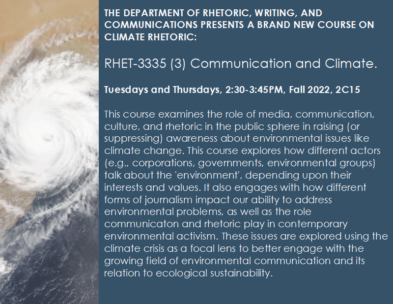RHET-3335 Communication and Climate