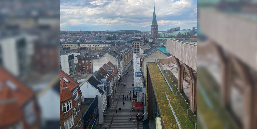 A rooftop view in Aarhus, Denmark