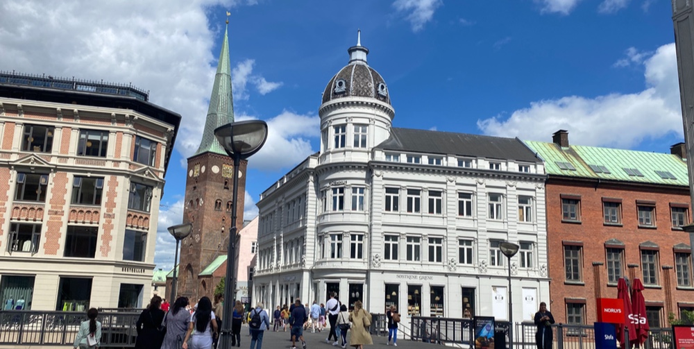 City architecture in Aarhus, Denmark