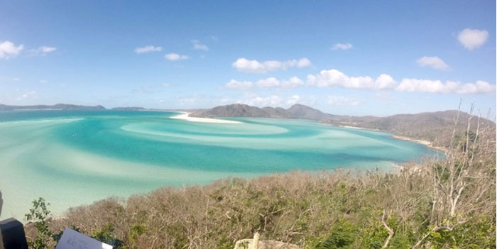 Colourful body of water