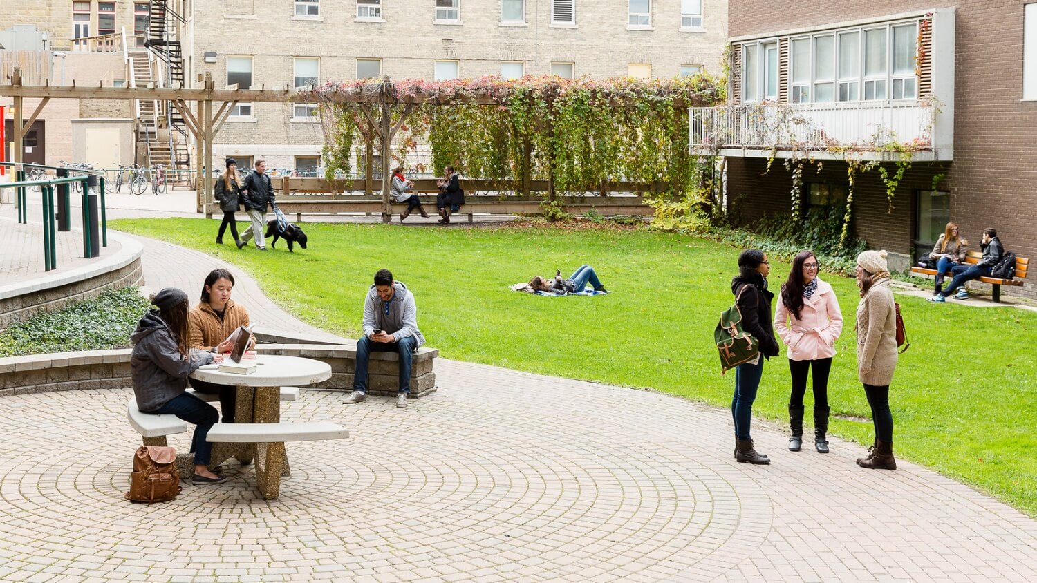 Students in the Quad
