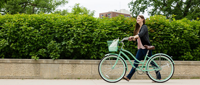 Woman with Bike