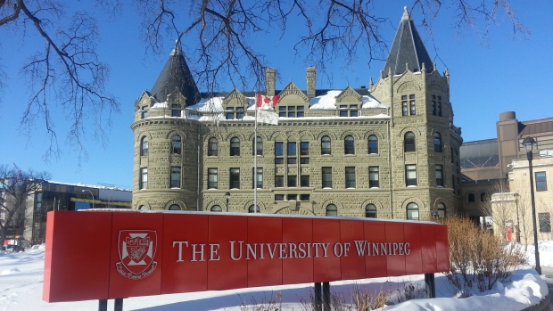 Wesley Hall in the winter