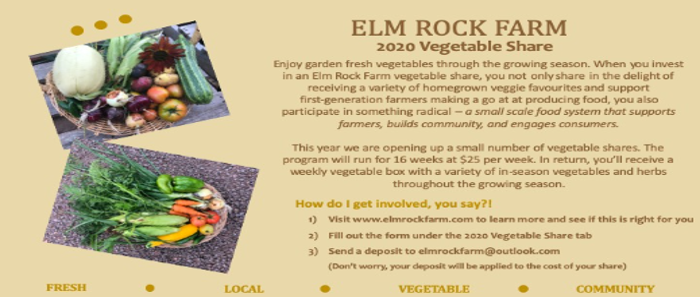 Elm Rock Farms: Vegetable Share