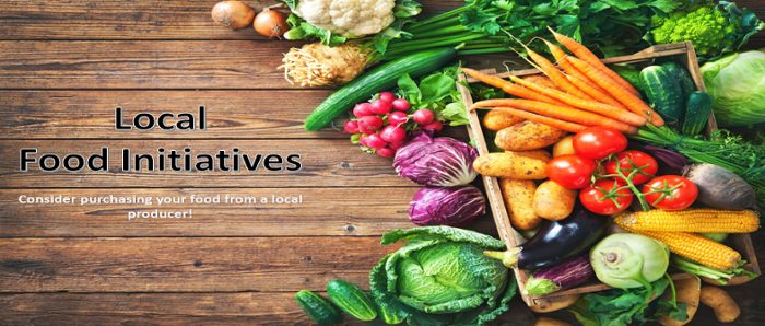 Local Food Initiatives: Consider purchasing your food from a local producer!