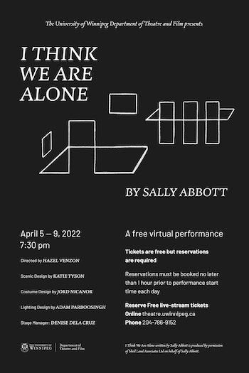 Black and White poster for the play