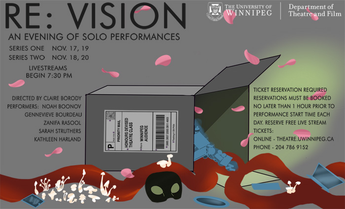 Poster for Re-vision - things fallen out of an Amazon box