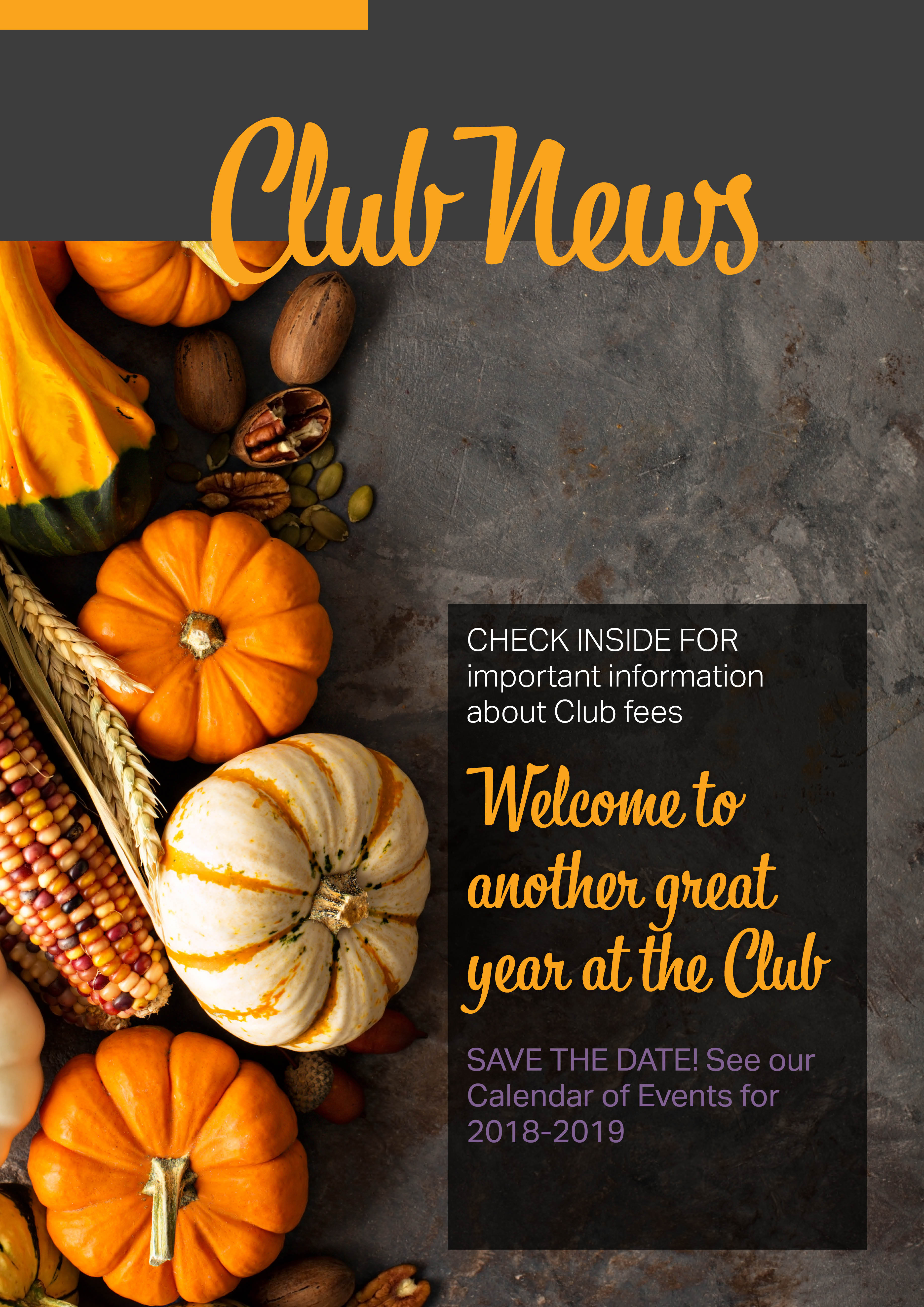 October newsletter cover