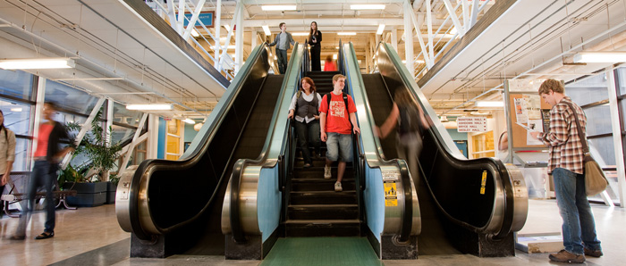 Centennial Hall escalators