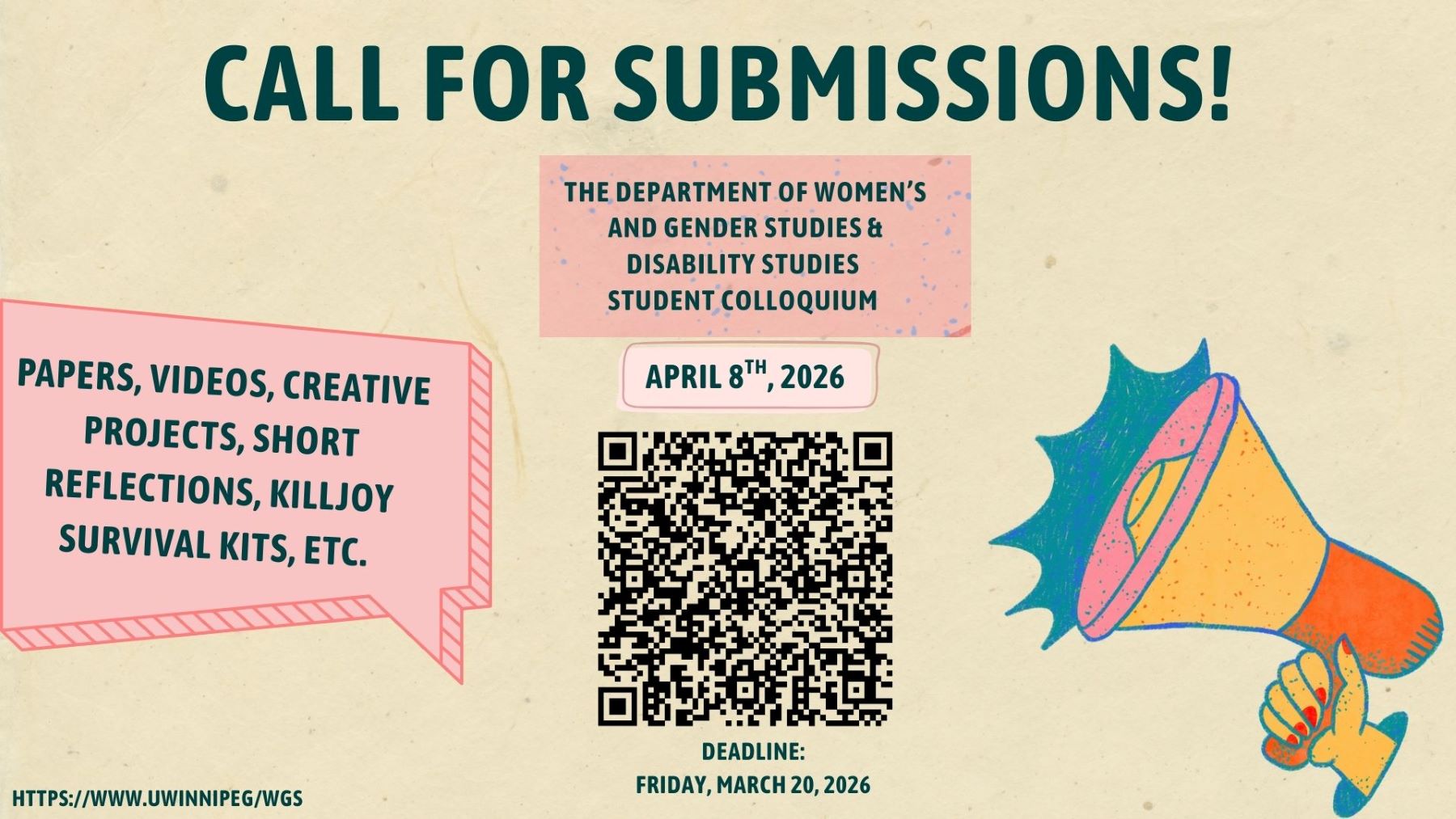 WGS/DS Student Colloquium call for submissions