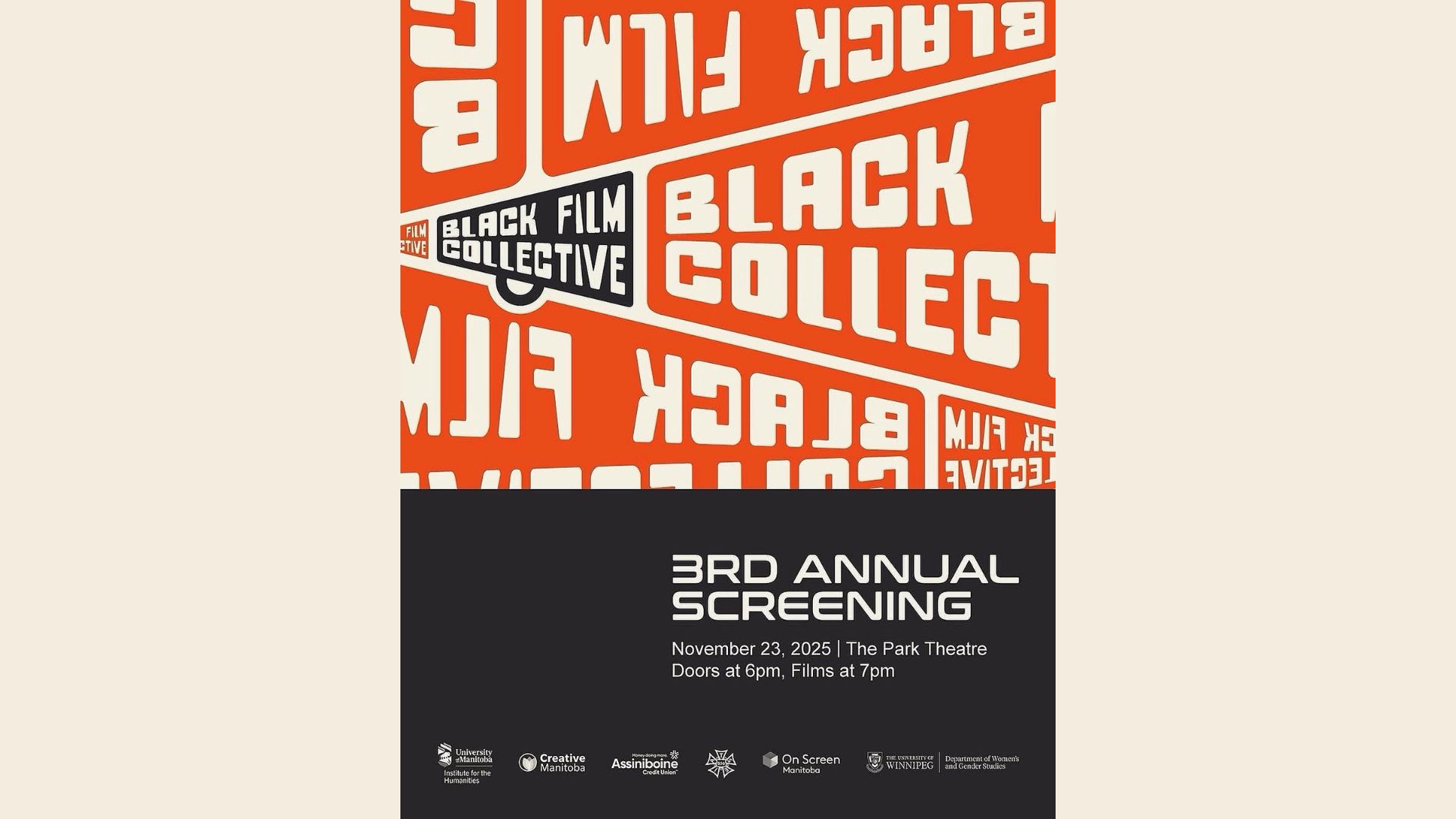 Black Film Collective film screening poster