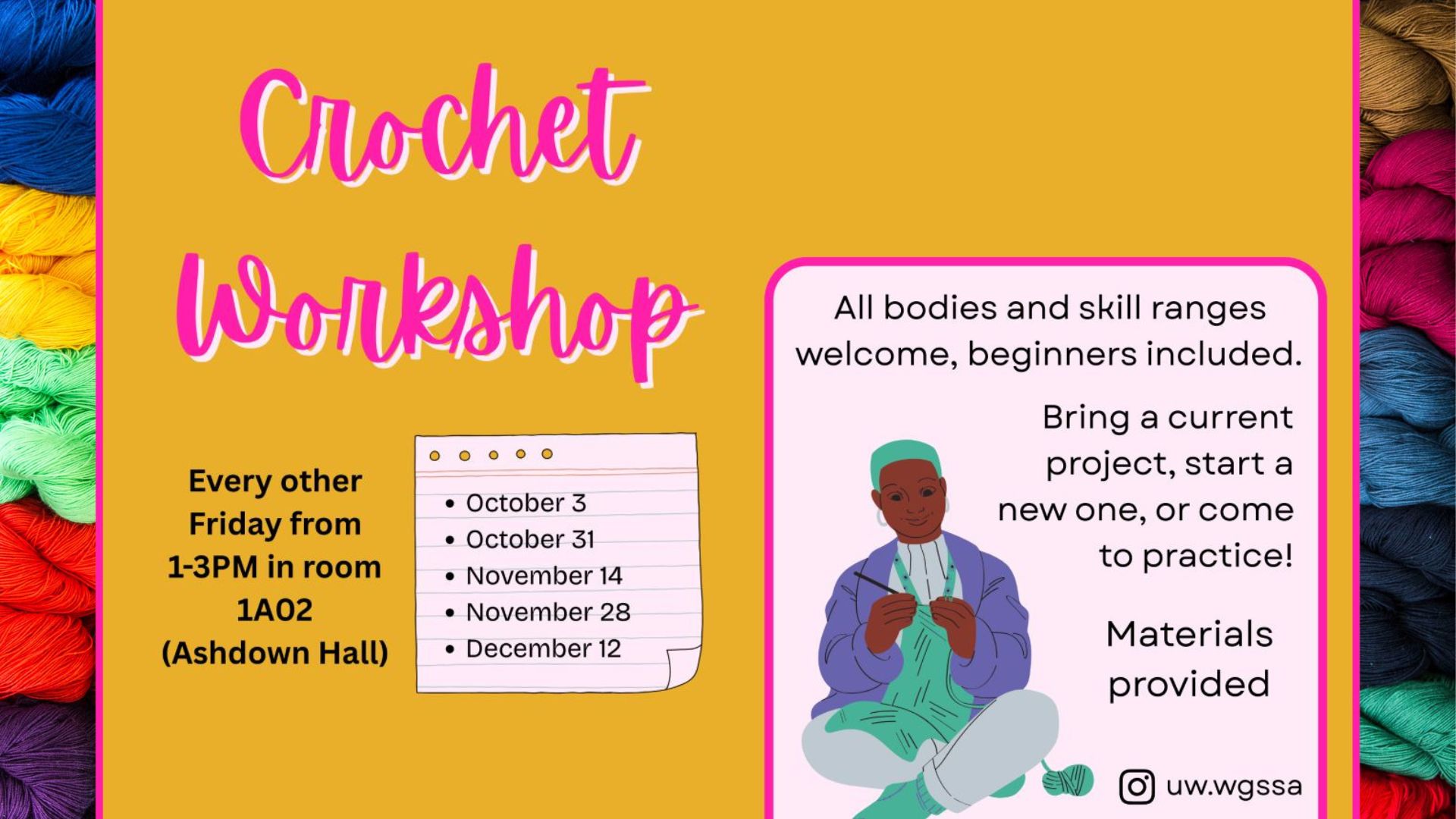 WGSSA crochet workshop